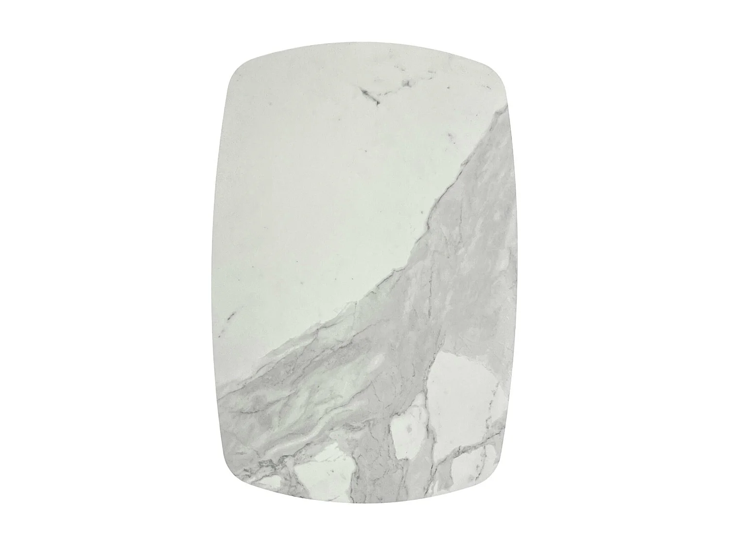 Plateau tournant apéritif en céramique blanche marbrée LOMBARDIE