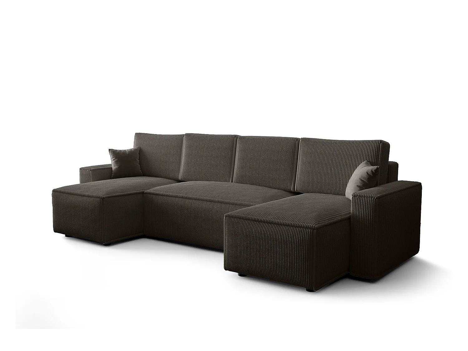 BEDANTE Ecksofa U AMBRO Poso 22 mit Schlaffunktion U-Form, Sofa mit Stauraum, Bettkasten, Wohnzimmersofa, Couch, Sofa, Bettsofa