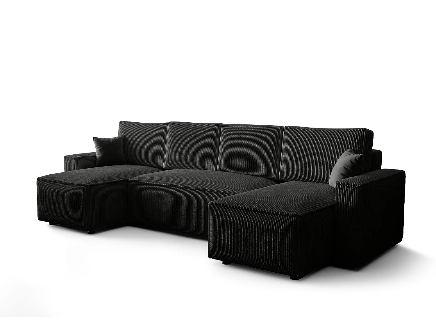 BEDANTE Canapé d'angle avec fonction de couchage AMBRO U Poso 135