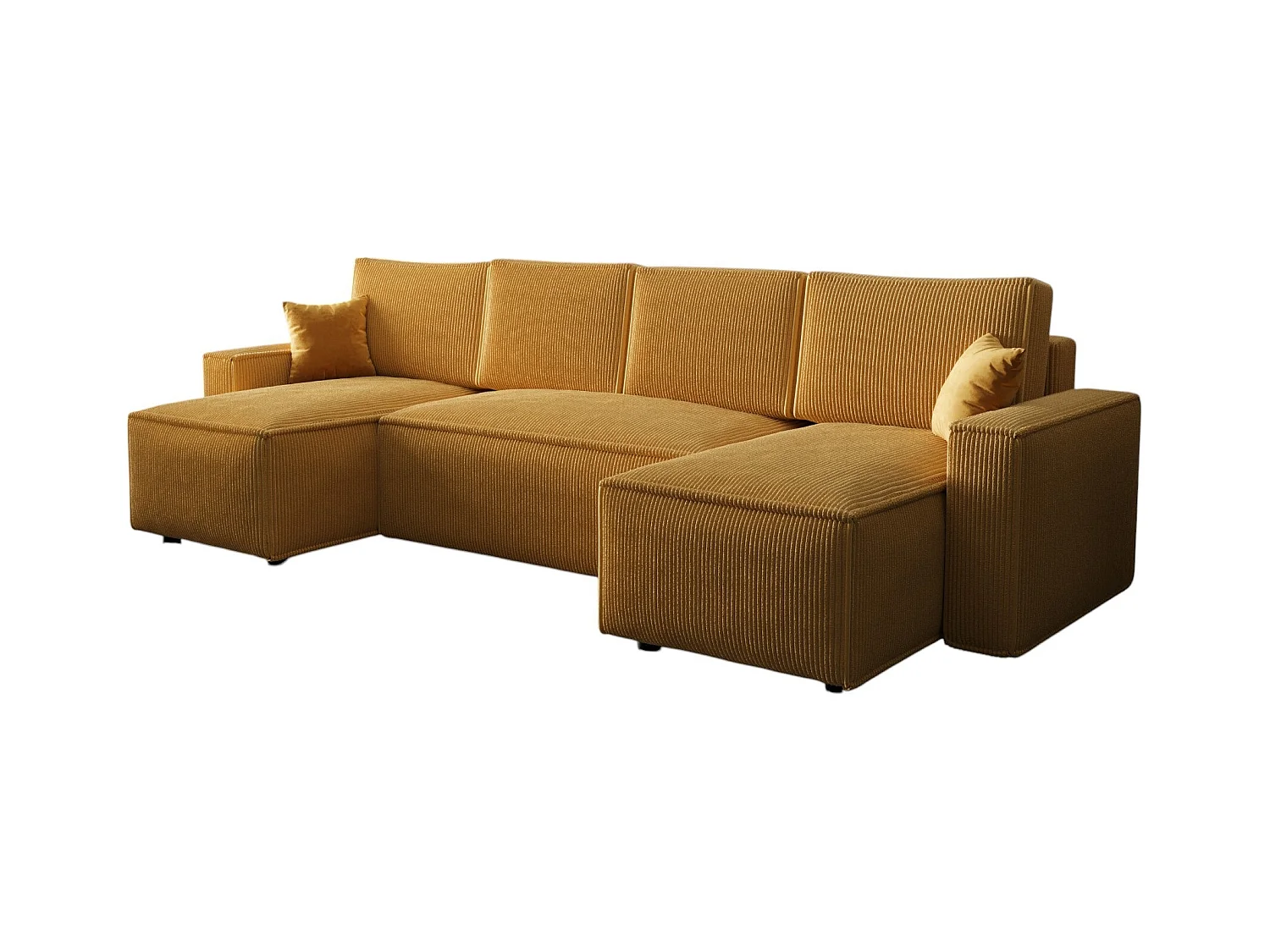 BEDANTE Canapé d'angle avec fonction de couchage AMBRO U Poso 01