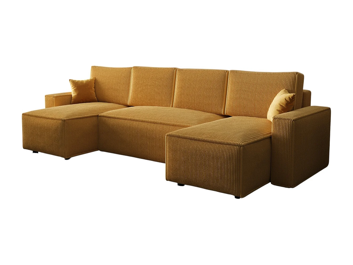 BEDANTE Canapé d'angle avec fonction de couchage AMBRO U Poso 01