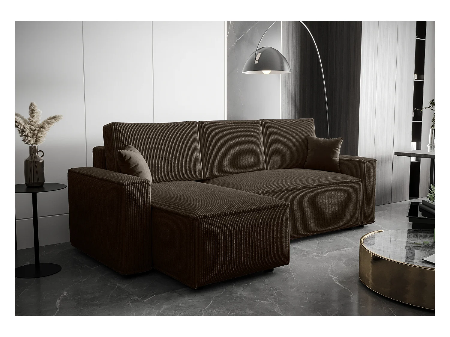 BEDANTE Ecksofa L AMBRO Poso 06 Links mit Schlaffunktion