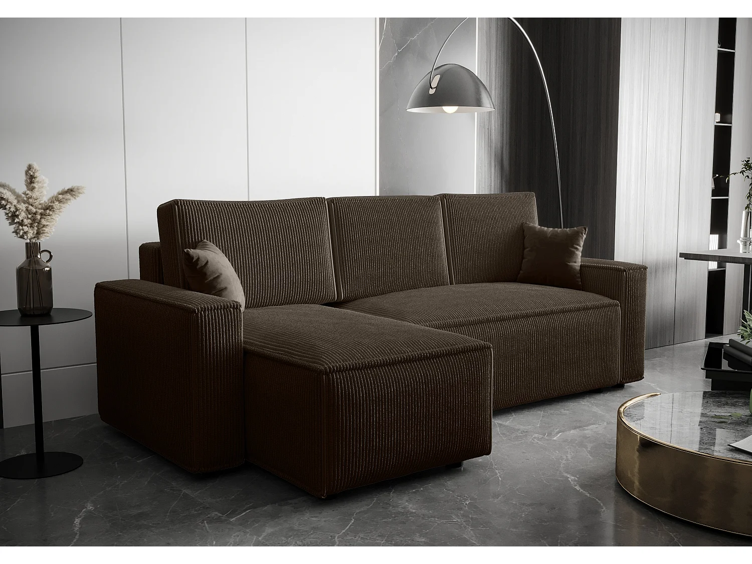 BEDANTE Ecksofa L AMBRO Poso 06 Links mit Schlaffunktion