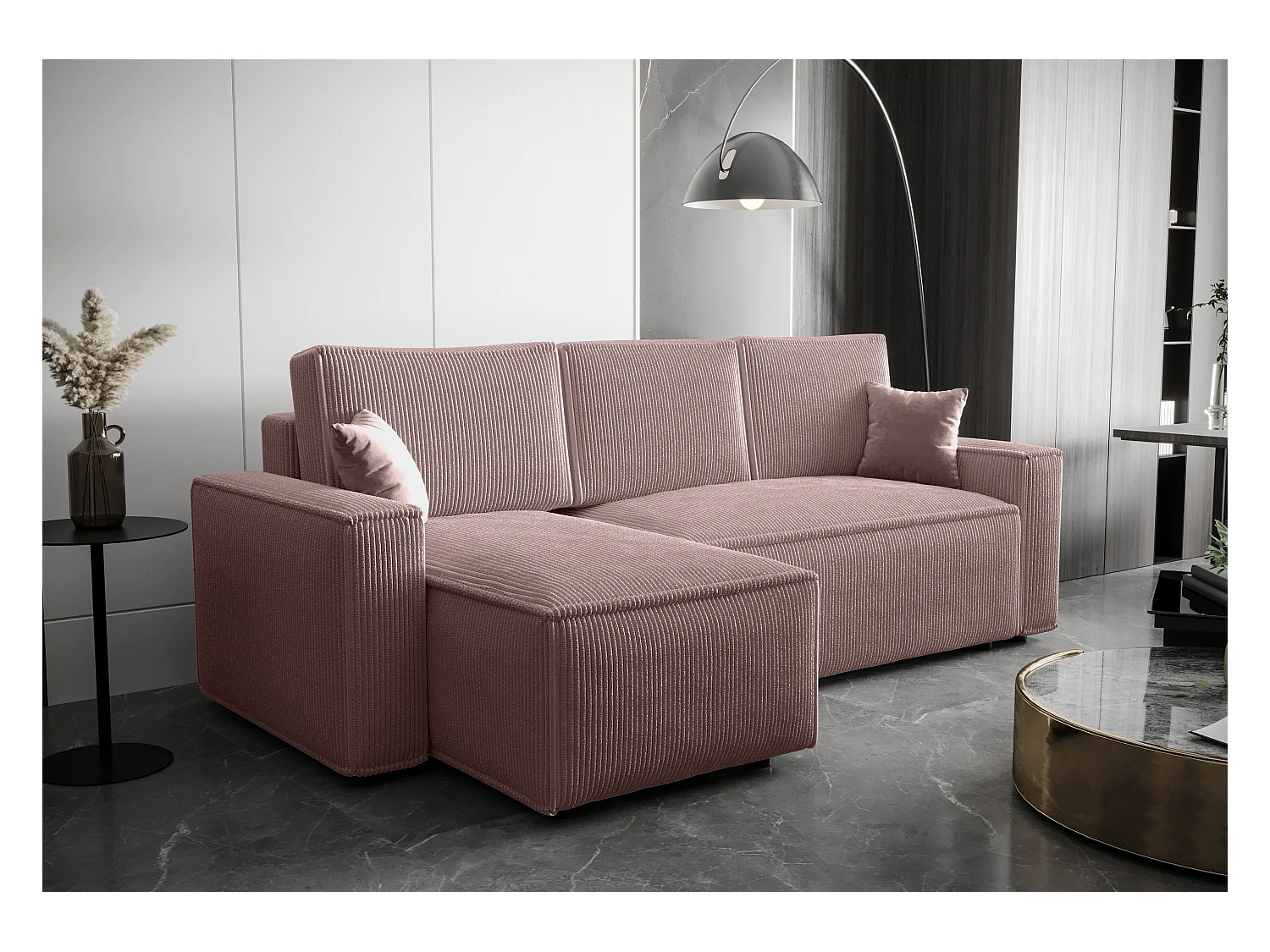 BEDANTE Ecksofa L AMBRO Poso 27 Links mit Schlaffunktion