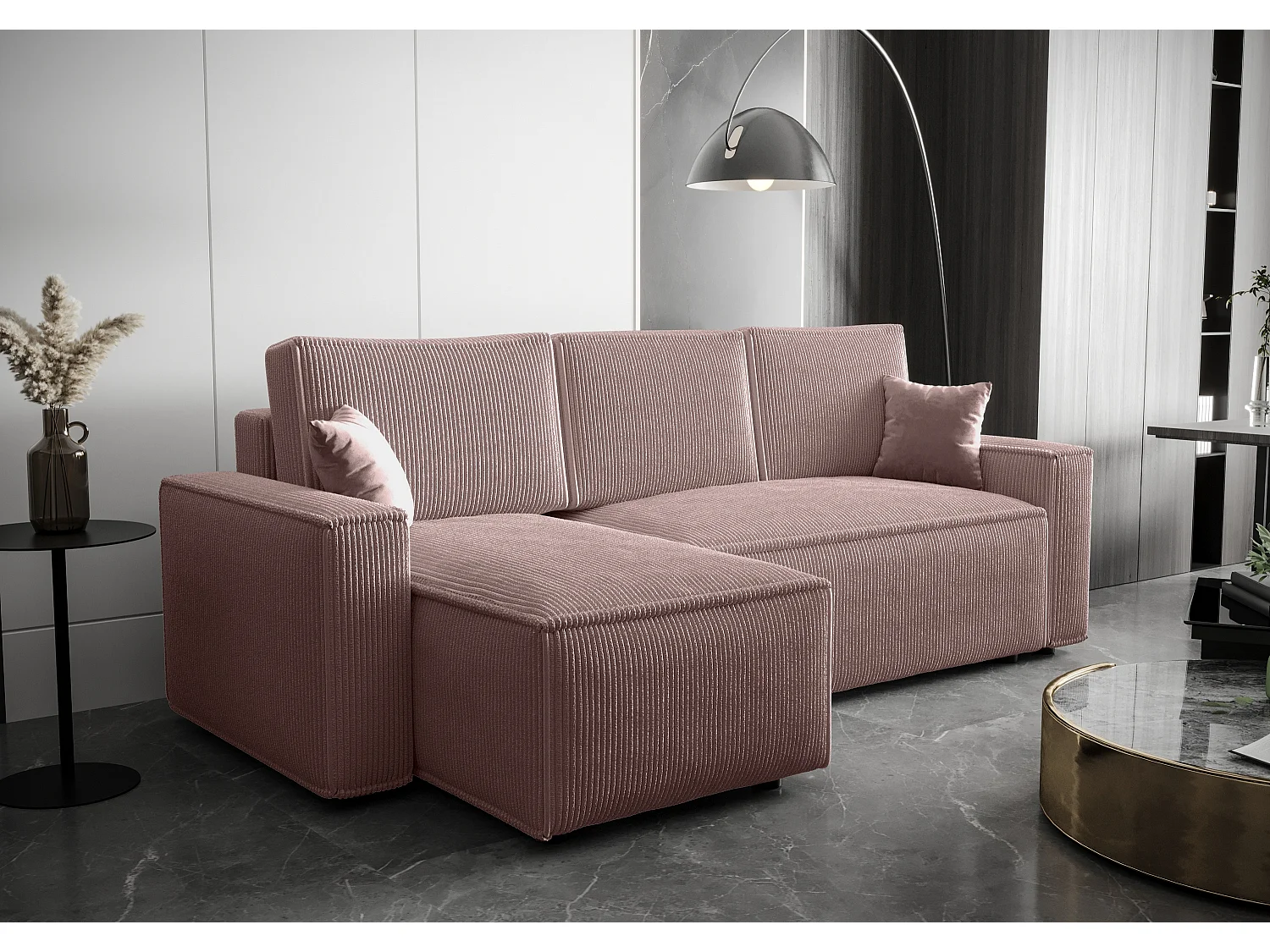 BEDANTE Ecksofa L AMBRO Poso 27 Links mit Schlaffunktion