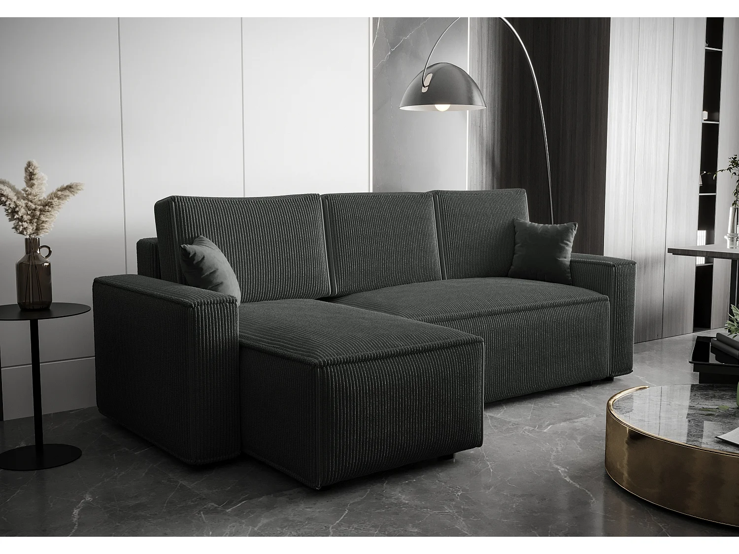 BEDANTE Ecksofa L AMBRO Poso 34 Links mit Schlaffunktion