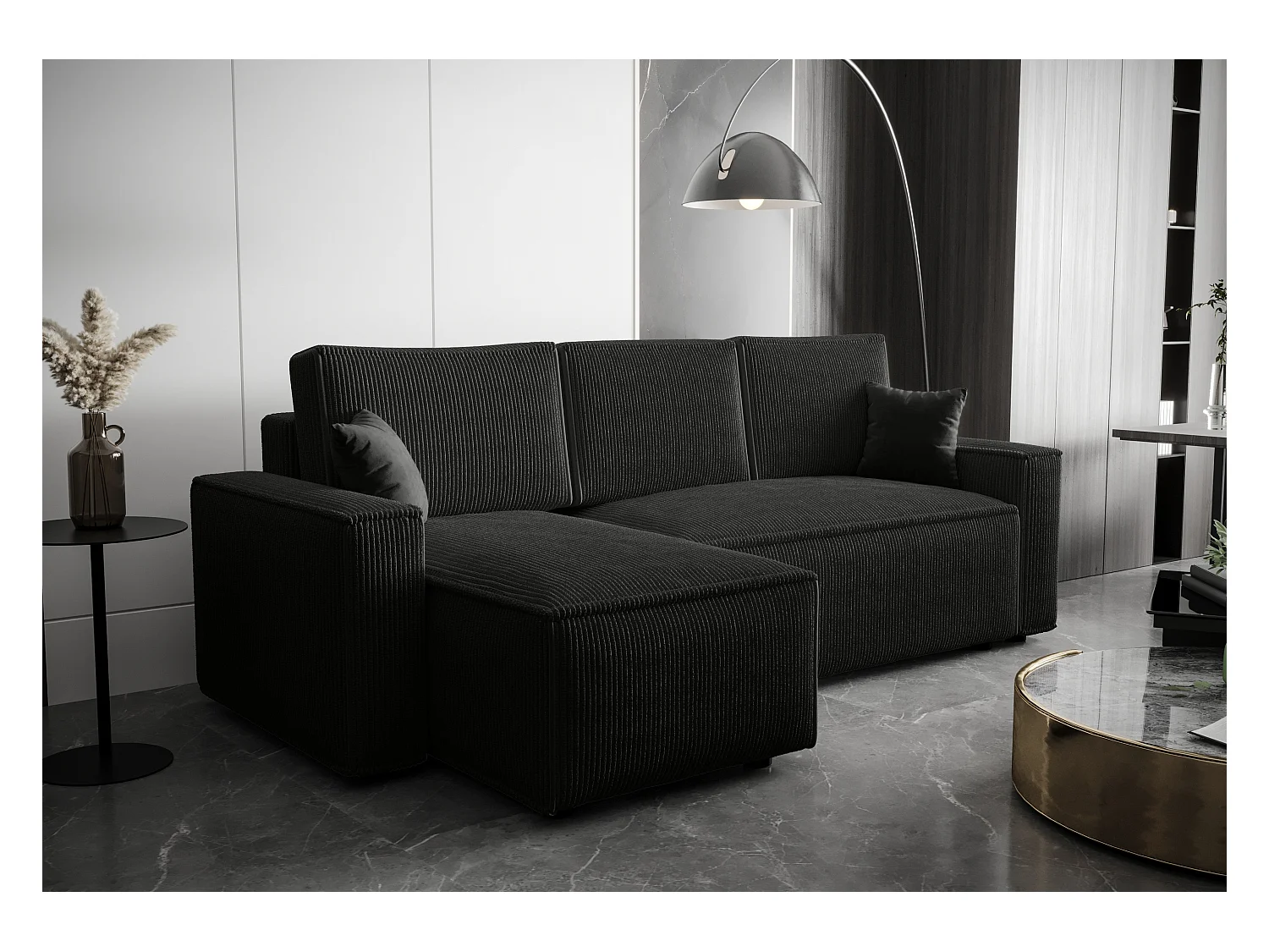 BEDANTE Ecksofa L AMBRO Poso 135 Links mit Schlaffunktion