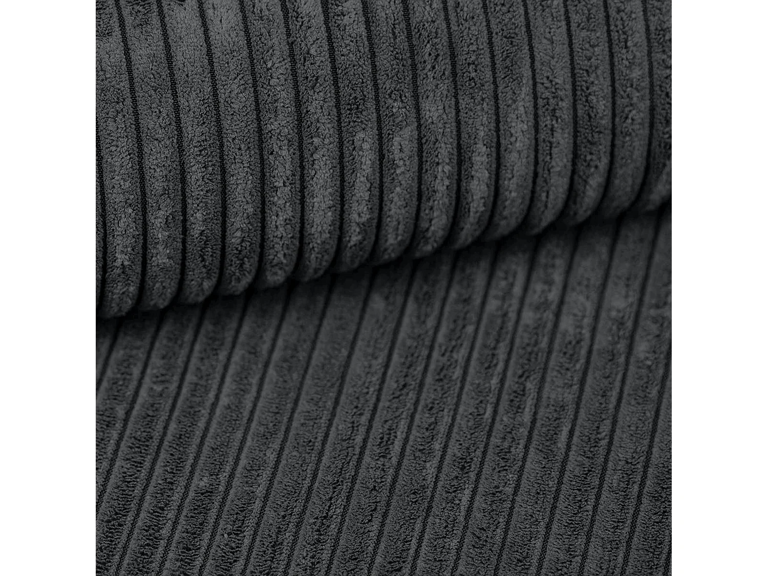 AX LIVING Catea donkergrijze hoekbank met slaapfunctie – 279 cm R