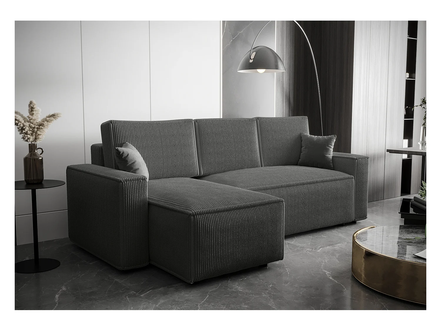 BEDANTE Ecksofa L AMBRO Poso 60 Links mit Schlaffunktion