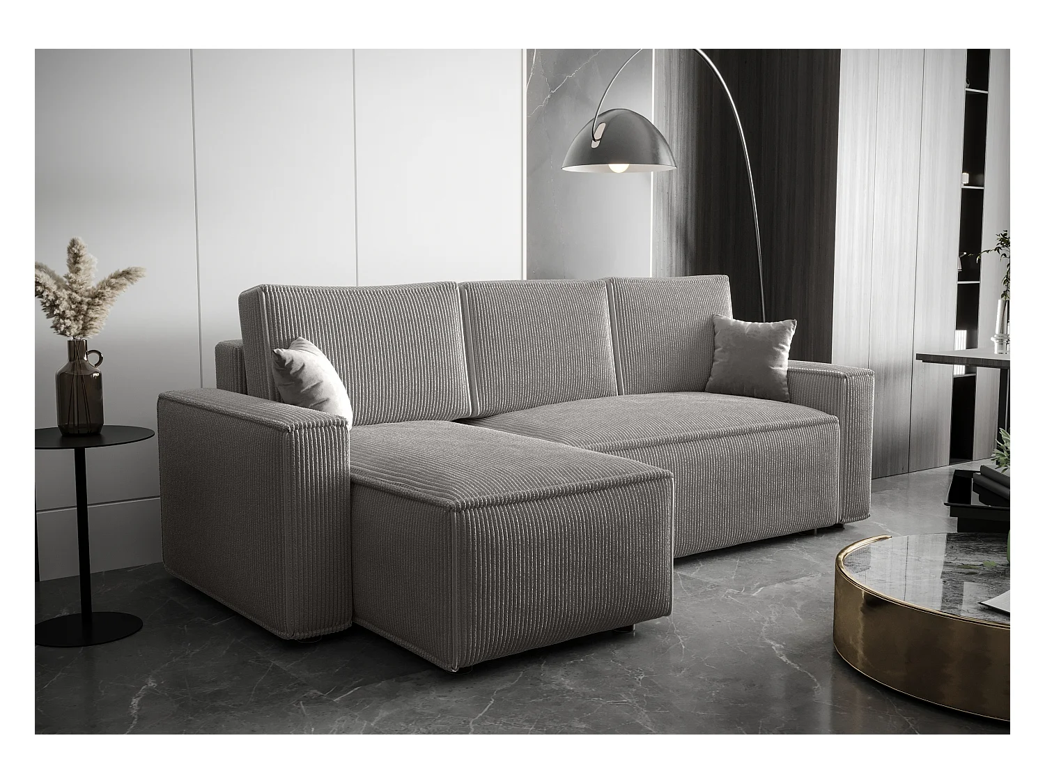 BEDANTE Ecksofa L AMBRO Poso 55 Links mit Schlaffunktion