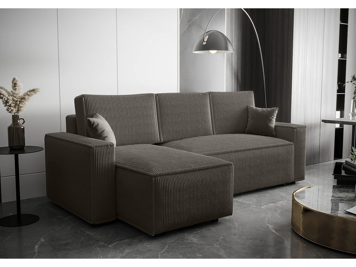 BEDANTE Ecksofa L AMBRO Poso 22 Links mit Schlaffunktion