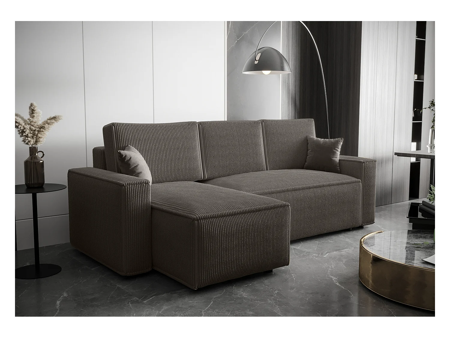 BEDANTE Ecksofa L AMBRO Poso 22 Links mit Schlaffunktion