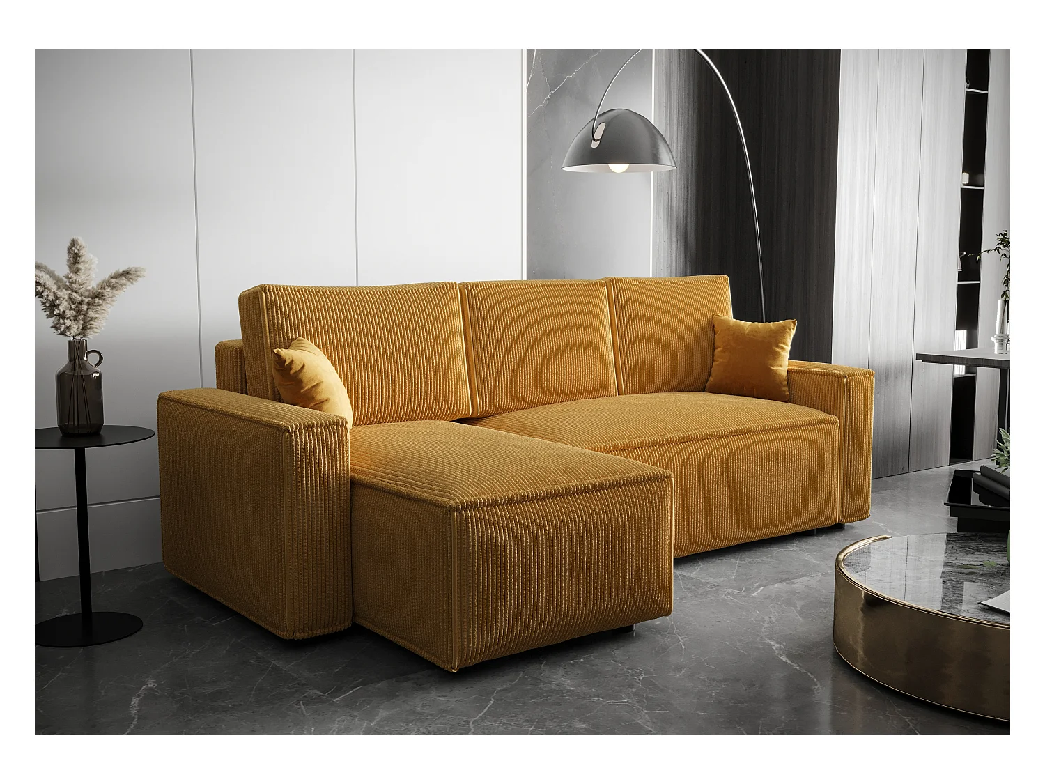 BEDANTE Ecksofa L AMBRO Poso 01 Links mit Schlaffunktion