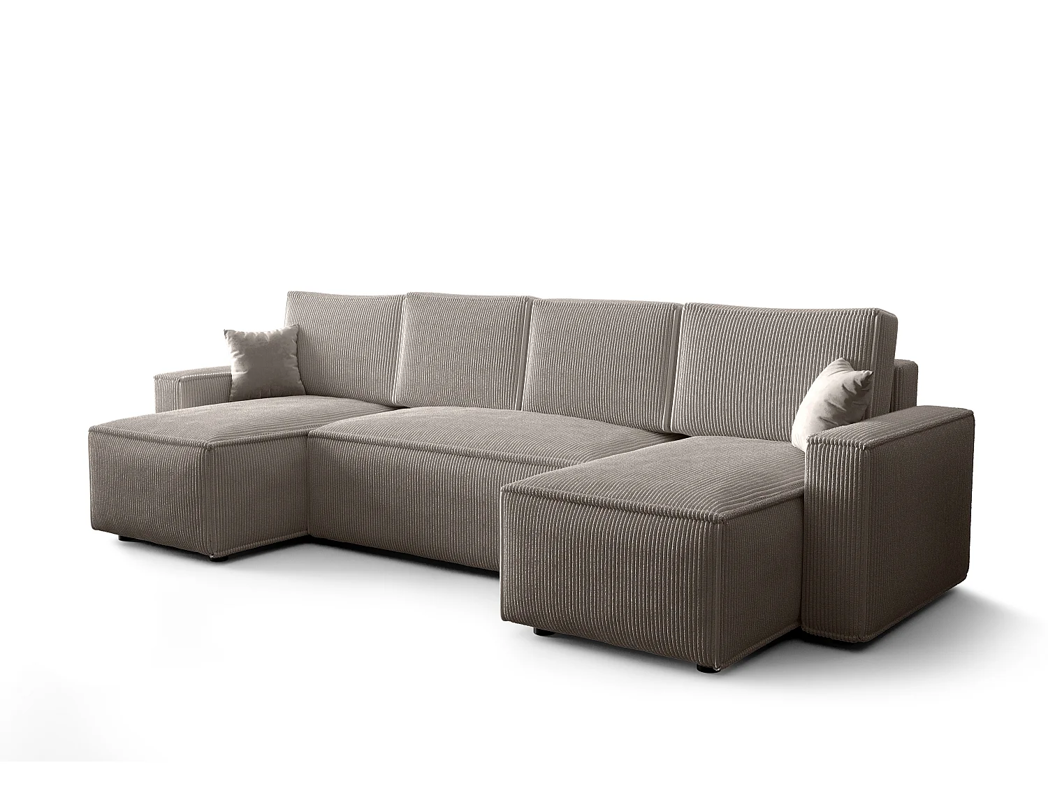 BEDANTE Canapé d'angle avec fonction de couchage AMBRO U Poso 100