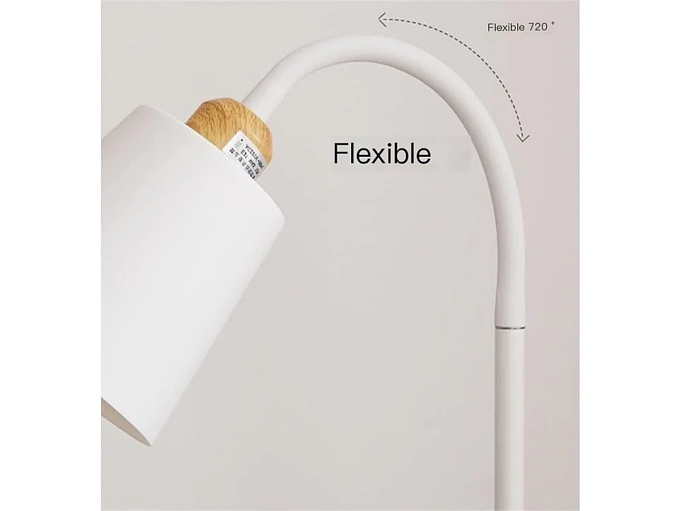 Lampadaire Moderne en Bois Simple Eclairage Intérieur Fer Peint Style Scandinave Ajustable Utilisé comme Lampe d'Hôtel Salle d'Etude Salon Chambre