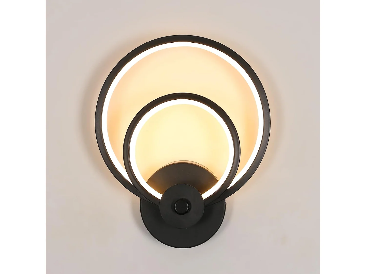 Applique Murale LED, Blanc Lampe Murale Moderne 20W 2500LM, Luminaire Murals en Acryliquel pour Chambre Maison Couloir Salon Escalier, 3000K Blanc Chaud