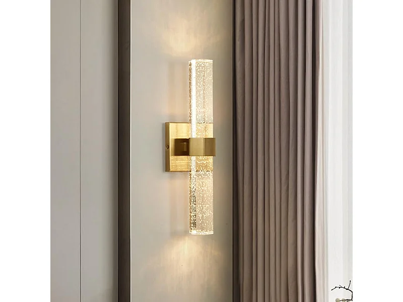 Applique Murale LED Moderne Forme de ligne Lampe murale Blanc Chaud 3000K Pour chambre à coucher, salon, couloir, entrée