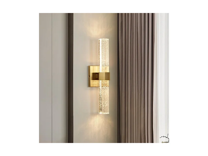 Applique Murale LED Moderne Forme de ligne Lampe murale Blanc Chaud 3000K Pour chambre à coucher, salon, couloir, entrée