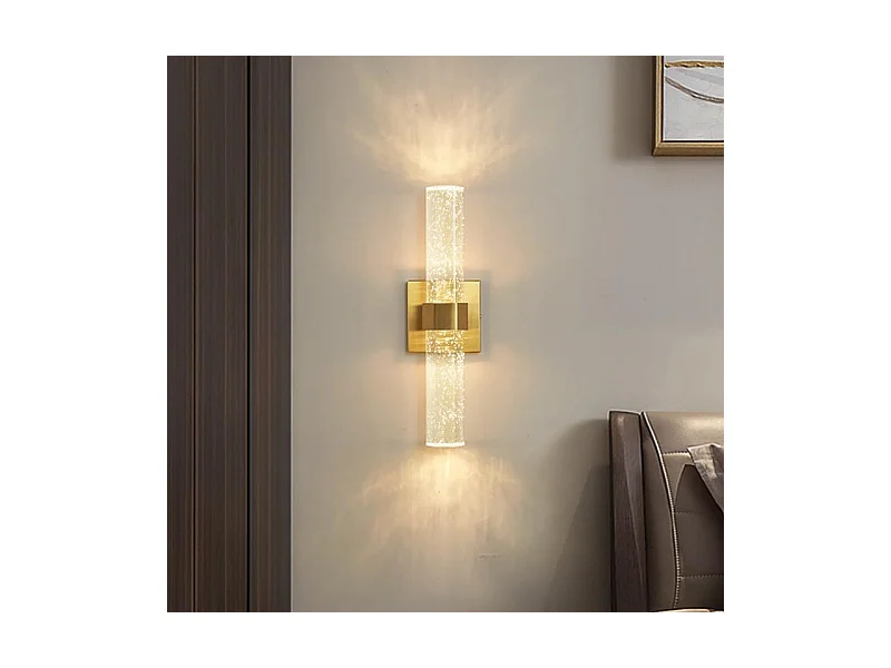 Applique Murale LED Moderne Forme de ligne Lampe murale Blanc Chaud 3000K Pour chambre à coucher, salon, couloir, entrée