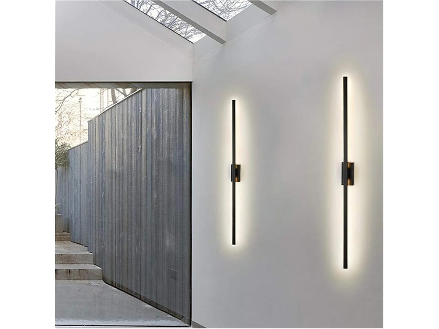 Lampe murale à tube linéaire simple moderne LED LED LEG STRIP WALL Lampe convient au salon de la cuisine Hôtel Cafe Hotel