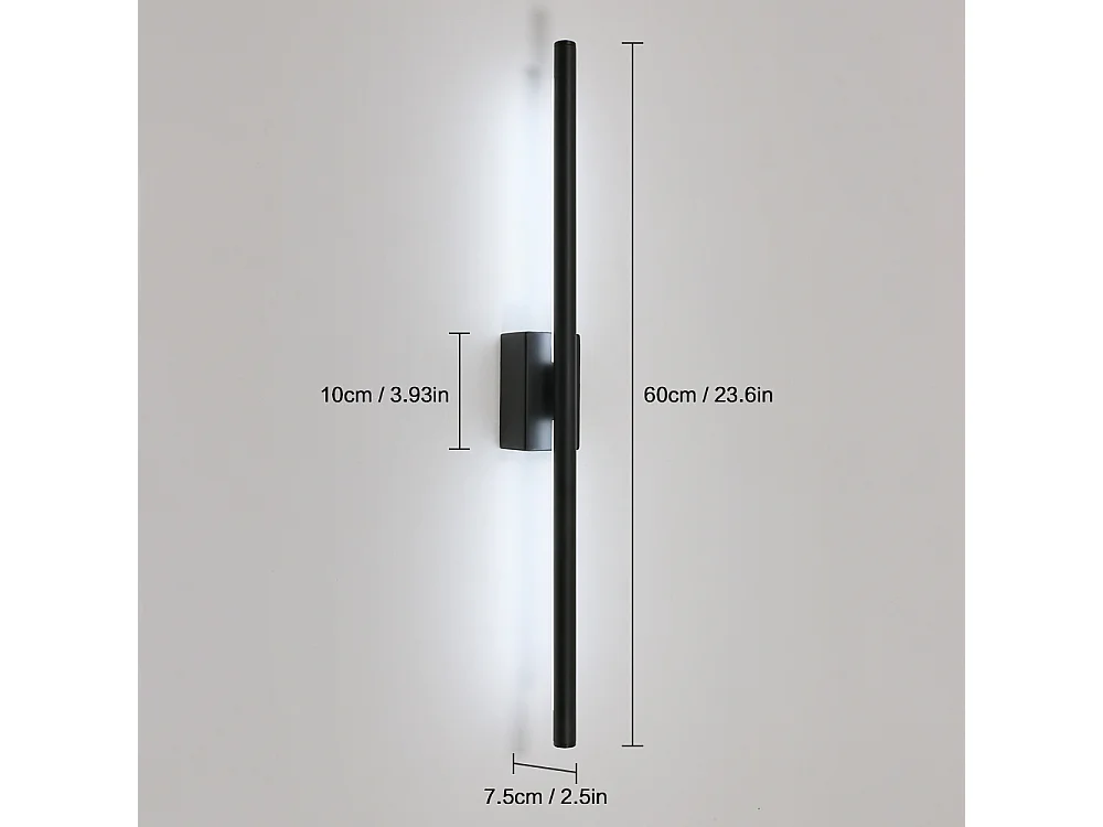 Lampe murale à tube linéaire simple moderne LED LED LEG STRIP WALL Lampe convient au salon de la cuisine Hôtel Cafe Hotel