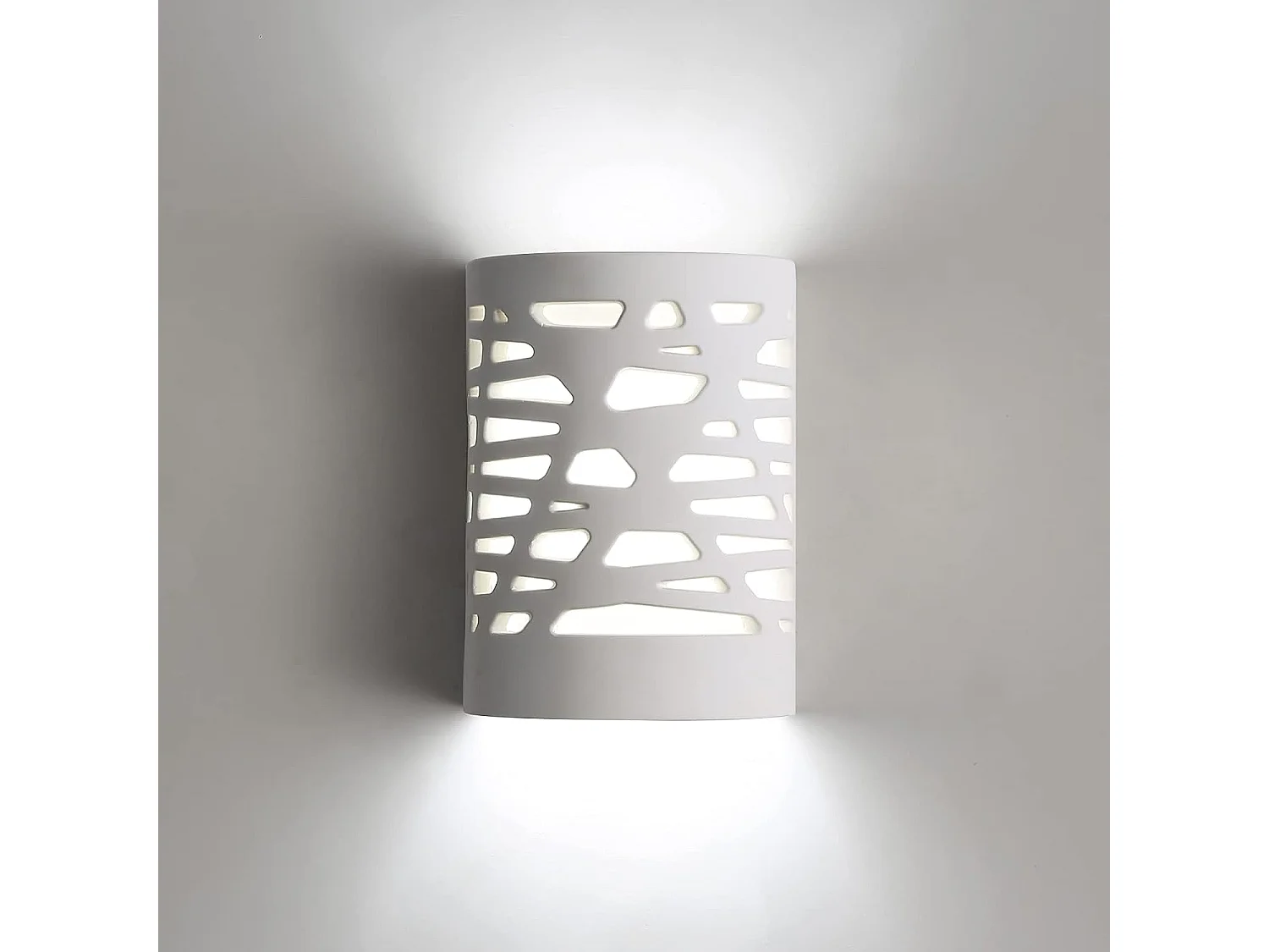 Applique Murale à LED 5W Lumière Blanche Applique Intérieure Moderne Lampe Murale en Plâtre pour Salon Chambre Escalier Couloir Veilleuse