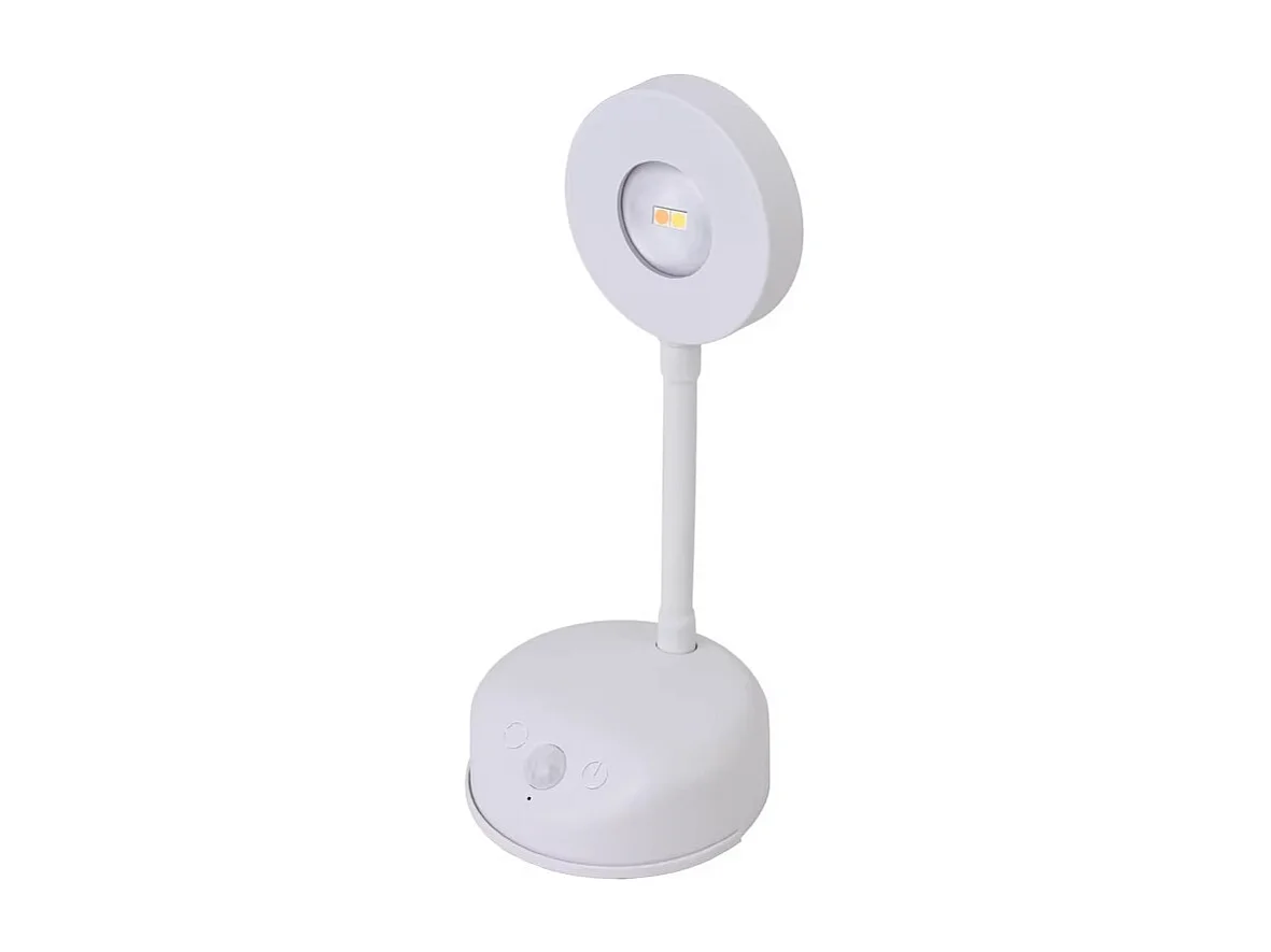 Applique murale sans fil avec détecteur de mouvement, LED rechargeable par USB Type-C, pour cuisine et chambre, blanche, avec télécommande