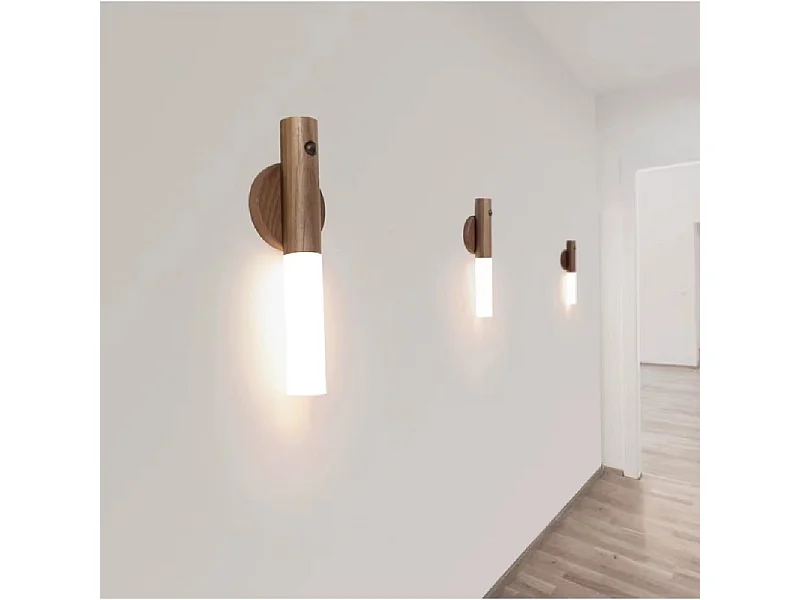 Lampe murale magnétique à LED USB avec détecteur de mouvement, idéale pour une cuisine, un placard, une chambre à coucher ou des escaliers,A