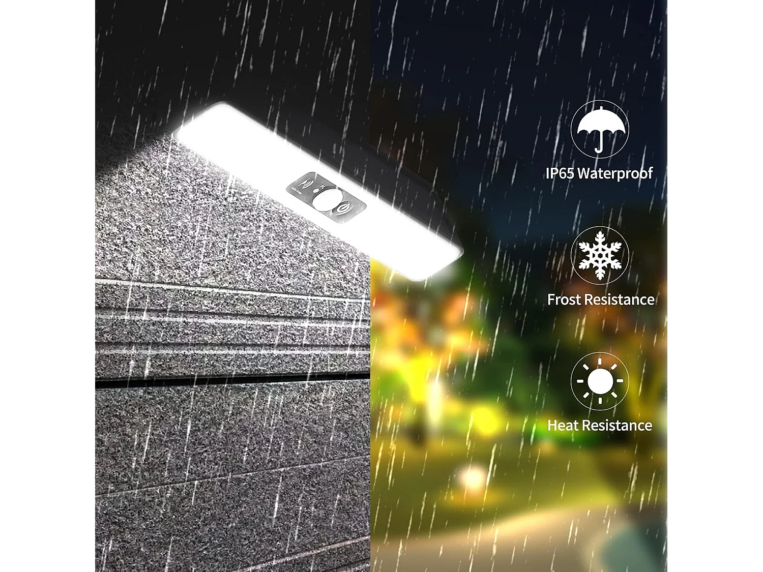 Lumières Solaires Extérieures, Applique Solaire 36 Leds Lumière Blanche IP65, Applique Solaire Exterieur Detecteur de Mouvement pour Jardin