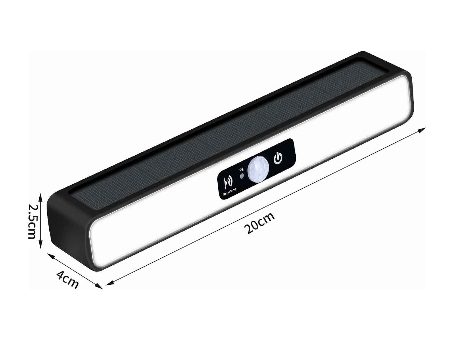 Lumières Solaires Extérieures, Applique Solaire 36 Leds Lumière Blanche IP65, Applique Solaire Exterieur Detecteur de Mouvement pour Jardin