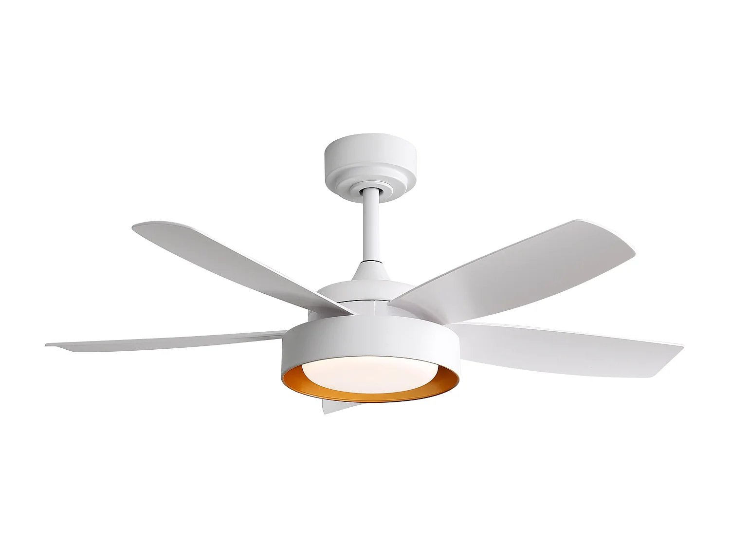 Ventilateur de Plafond Moderne 42 Pouces avec Lumière LED 3CCT, Moteur Réversible, Télécommande – Idéal pour Salon, Chambre, Bureau