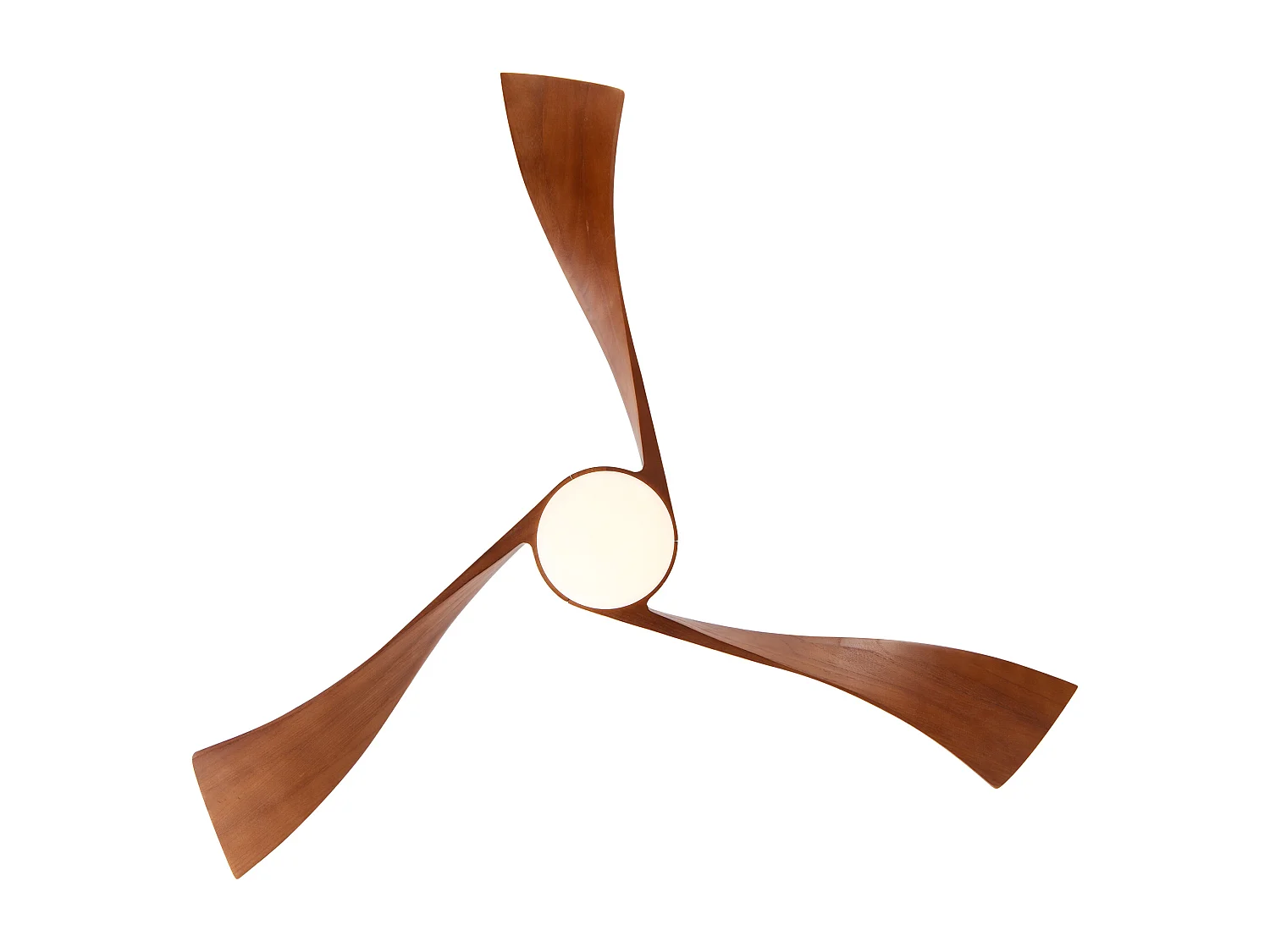 Ventilateur de Plafond Minimaliste en Bois Massif 52 Pouces, Moteur Réversible CC, Design Moderne – Pour Salon, Chambre, Terrasse
