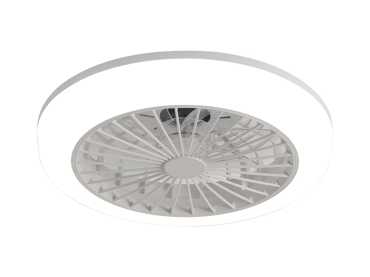 Ventilateur plafond sans pales 18" LED 60W 3CCT, moteur CC, télécommande – chambre, cuisine, bureau