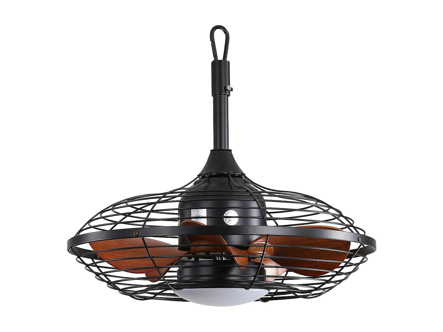 Ventilateur de Plafond Extérieur 20 Pouces - Moteur CC Réversible - LED 18W - Résistant à l'Eau - Télécommande et Minuterie