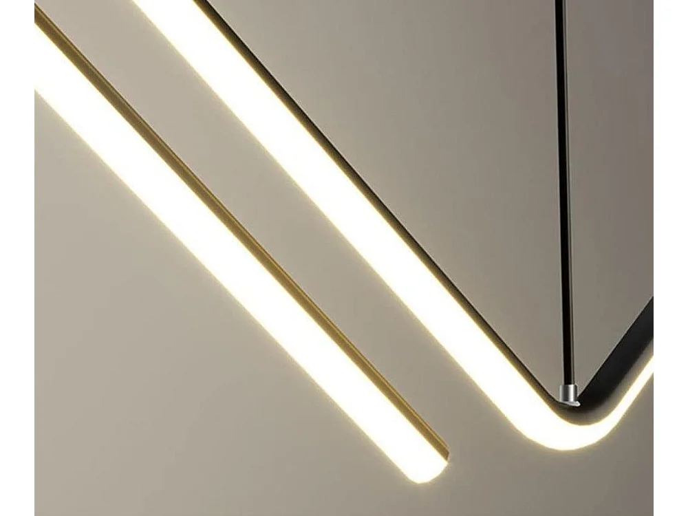 Lustre Led, Suspension Mode Moderne Plafonnier Décoration Maison Lumière Blanche 6000K pour Salon Chambre Salle À Manger Cuisine