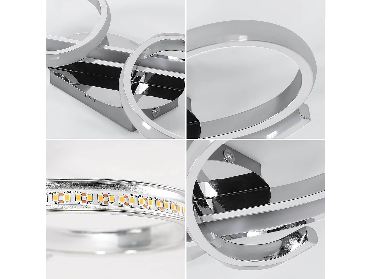 Plafonnier LED Moderne,36W 4000LM,Luminaire Plafonnier au Design Géométrique Créatif,Lampe de Plafond ,Blanc Chaud 3000K,Dimensions Dia 42*16cm