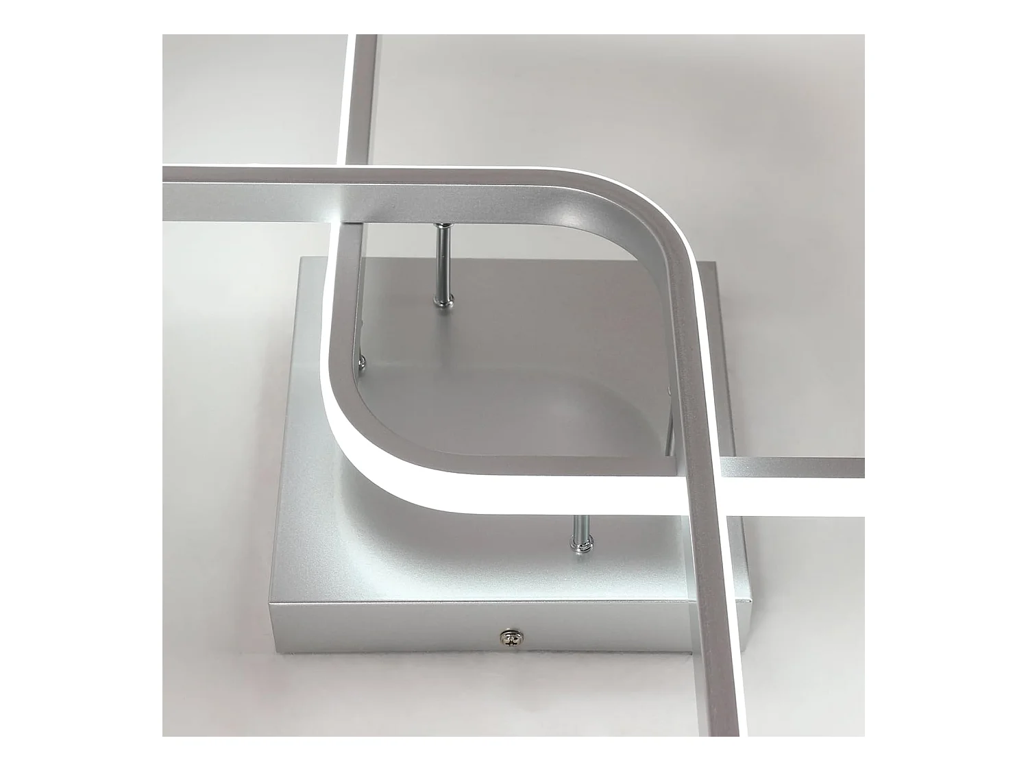 Plafonnier LED 42W 4725LM, Lampe de Plafond Carré 6500K Lumière Blanche Froide, Luminaire Plafonnier Acrylique pour Salon Chambre à Coucher,59cm