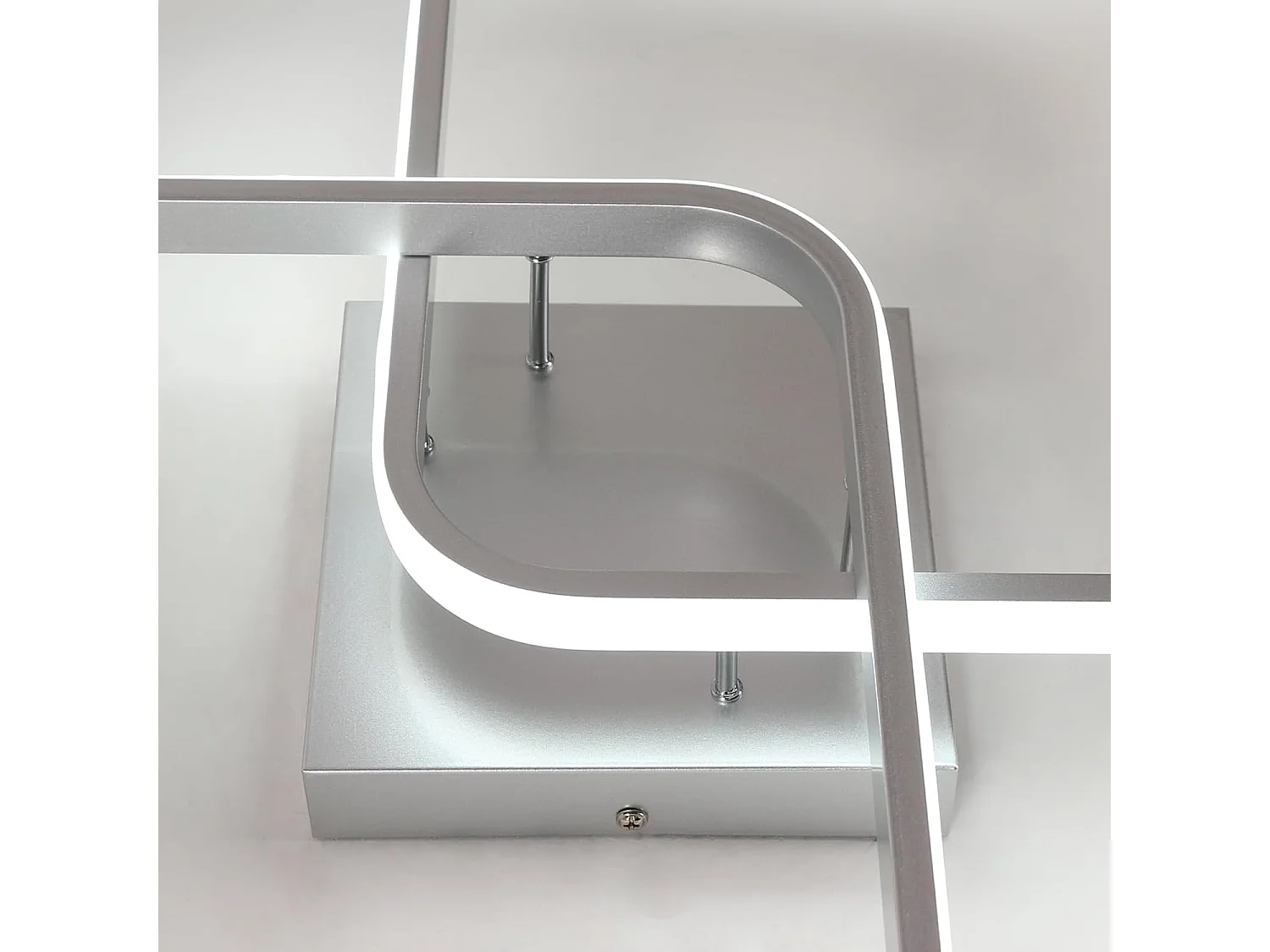 Plafonnier LED 42W 4725LM, Lampe de Plafond Carré 6500K Lumière Blanche Froide, Luminaire Plafonnier Acrylique pour Salon Chambre à Coucher,59cm