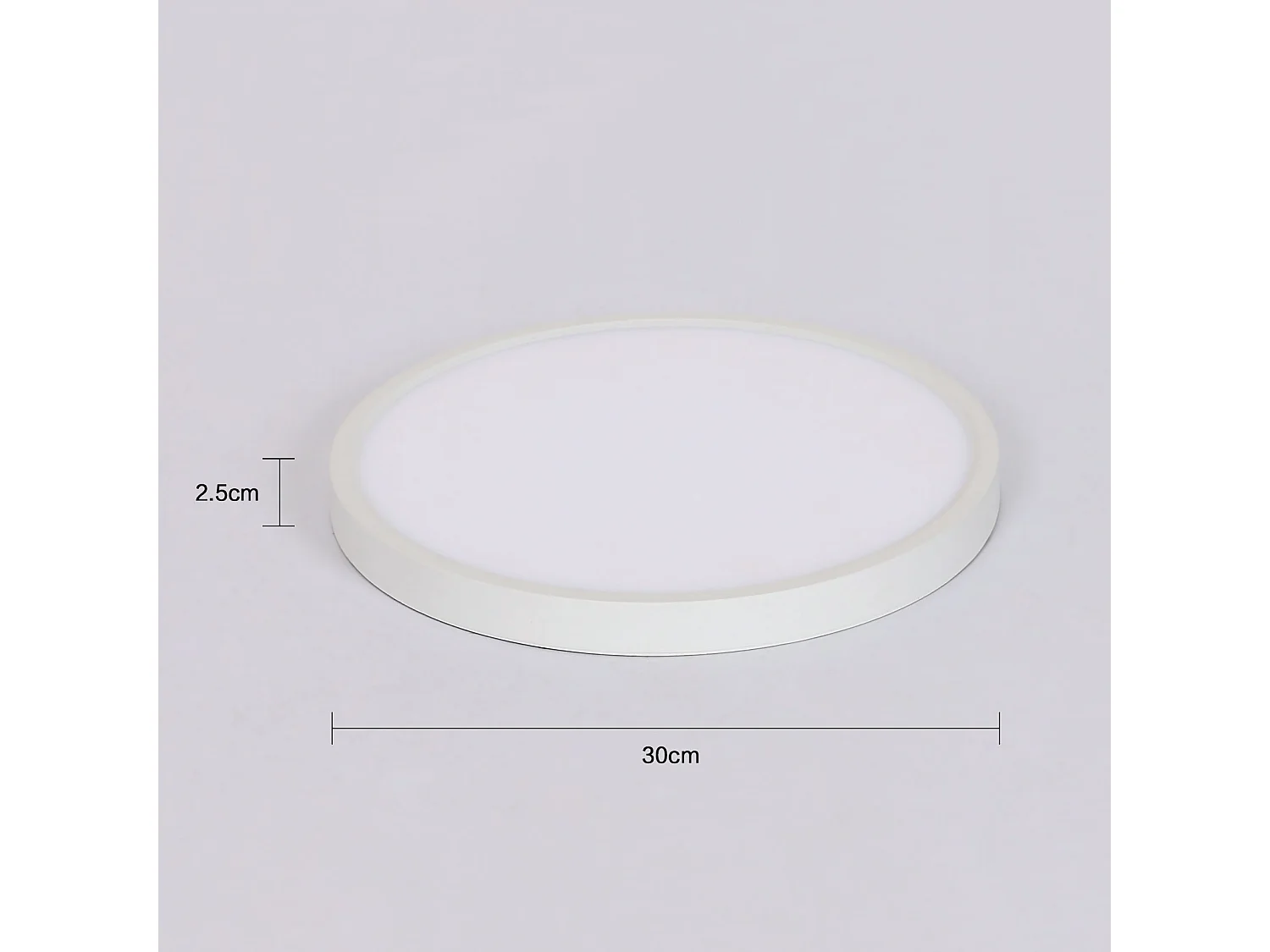 Plafonnier LED Ø30cm, 24W plat rond avec télécommande, IP44 étanche, 3000K/4500K/6500K lampes pour salon, chambre, salle de bain, lampe de cuisine, couloir