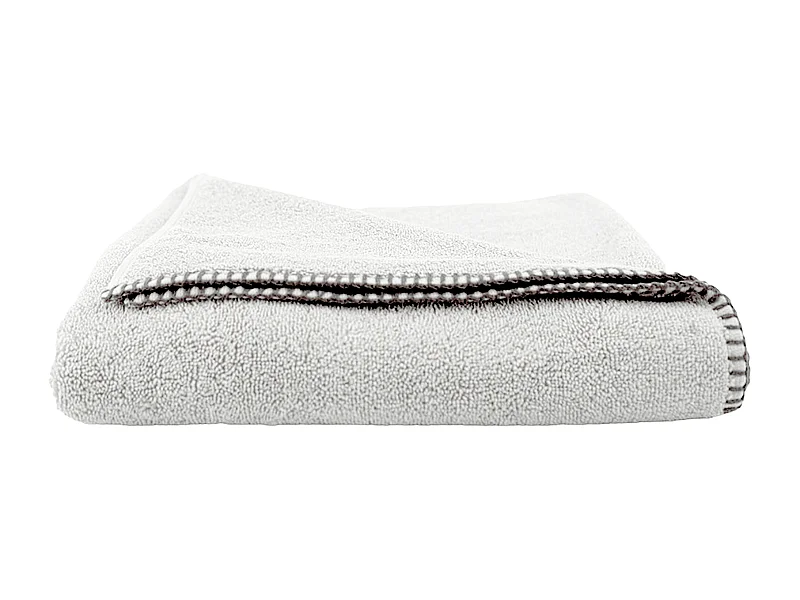 Drap de bain en éponge bouclette 90x150 cm FJORD coton blanc