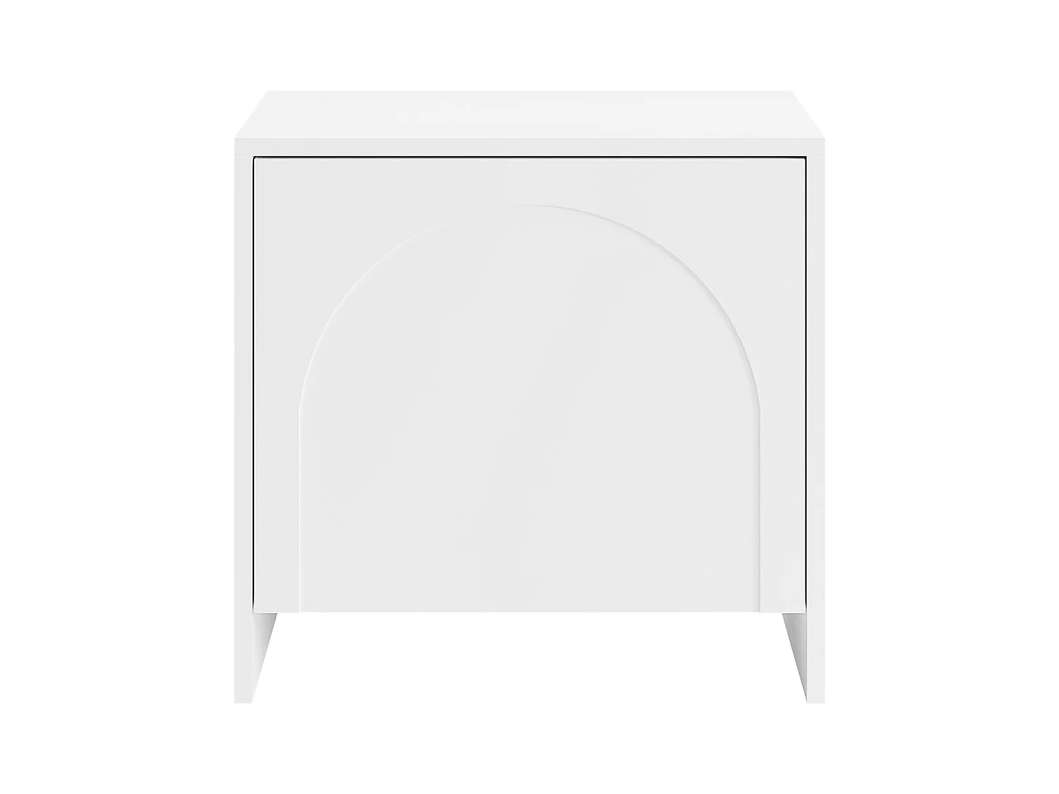 Zestaw 2 szafek nocnych jednodrzwiowych - Biały - NALYRA od Maison Céphy