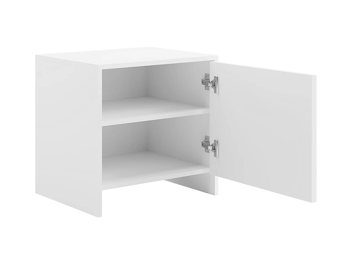 Zestaw 2 szafek nocnych jednodrzwiowych - Biały - NALYRA od Maison Céphy