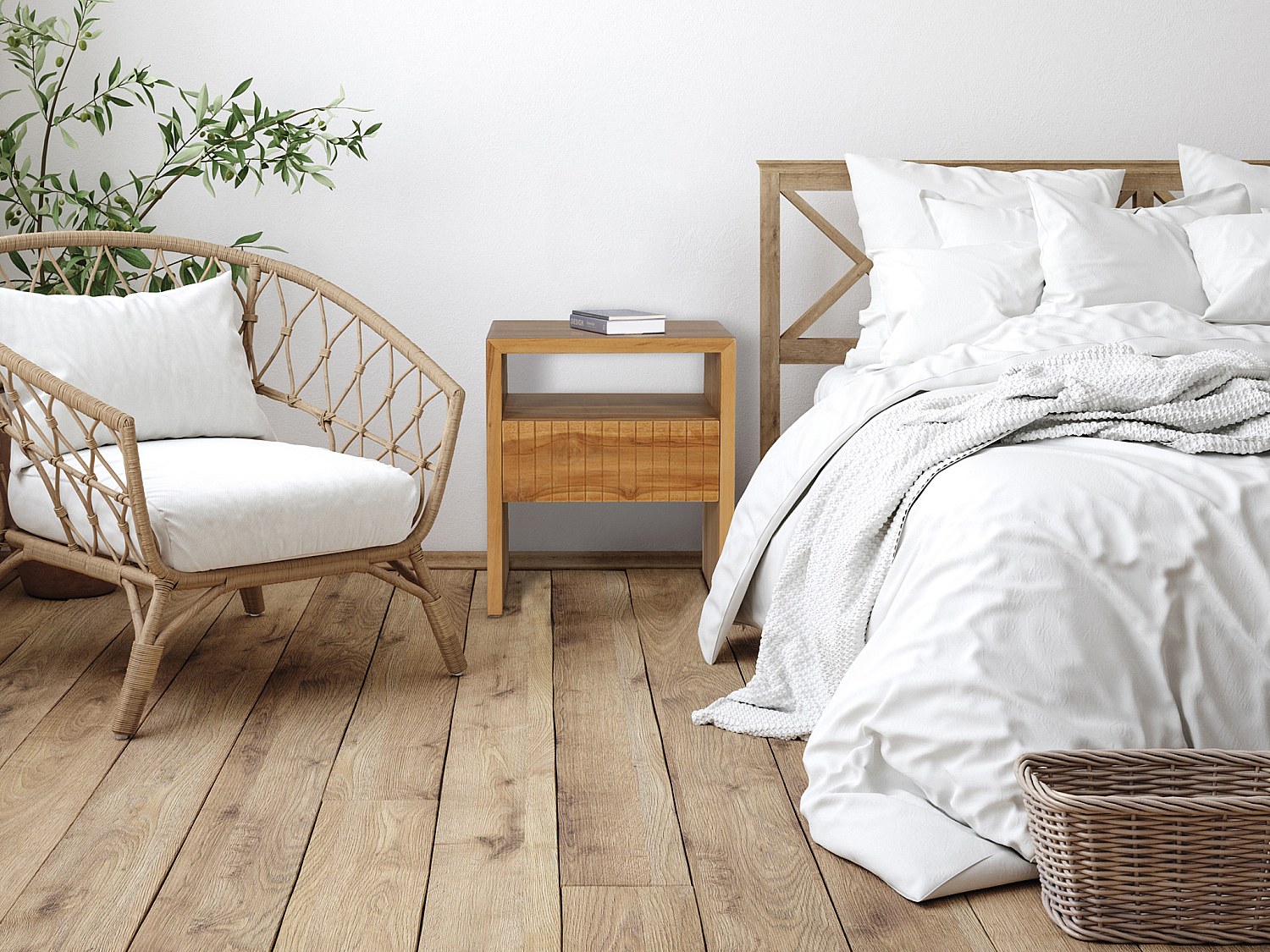 Nachttisch – 1 Schublade & 1 Fach – Teakholz – Naturfarben – REVUKA günstig online kaufen