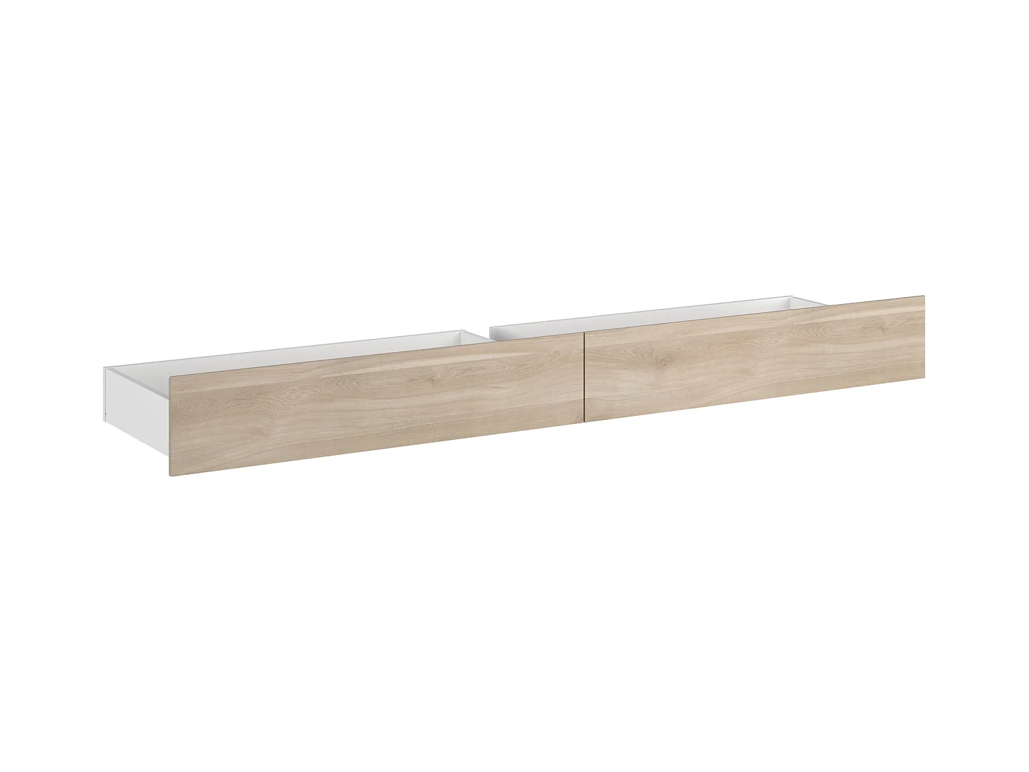 Set de 2 cajones para cama de 140, 160 y 180 cm - Color: Natural - TENALIA