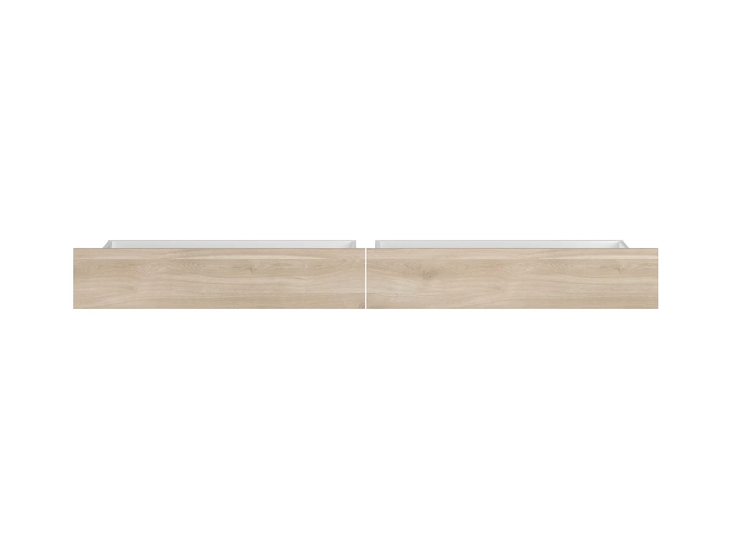 Set de 2 cajones para cama de 140, 160 y 180 cm - Color: Natural - TENALIA
