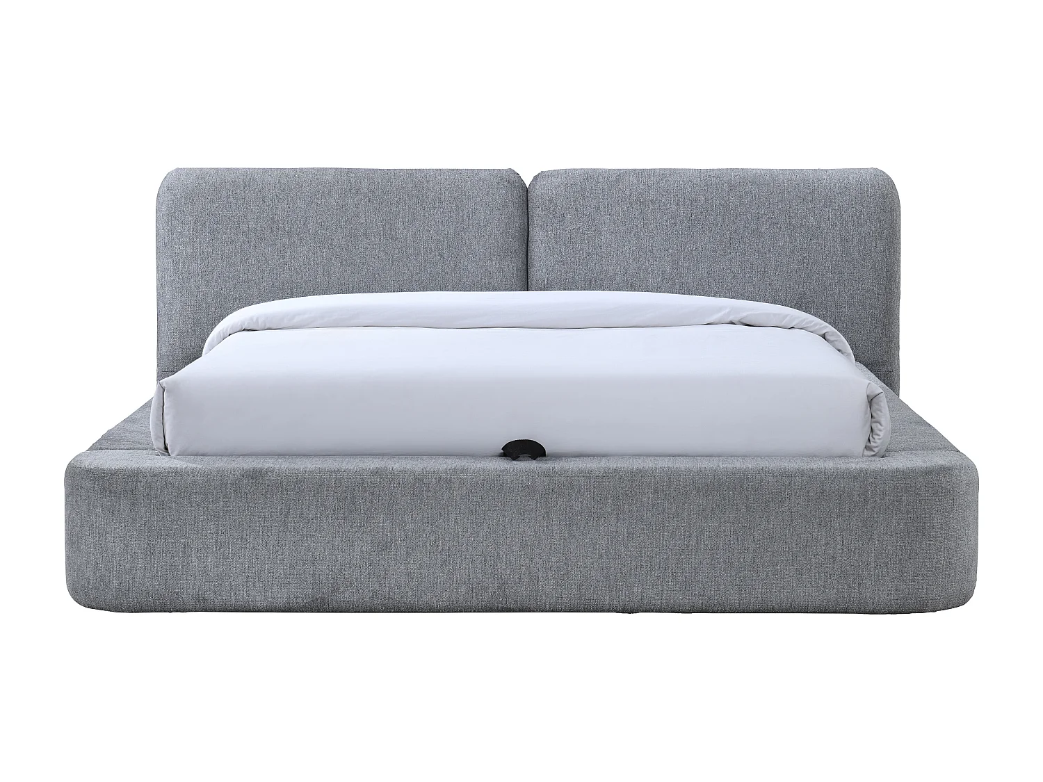 Lit coffre 140 x 190 cm - Tissu - Gris - JUDALO de Maison Céphy