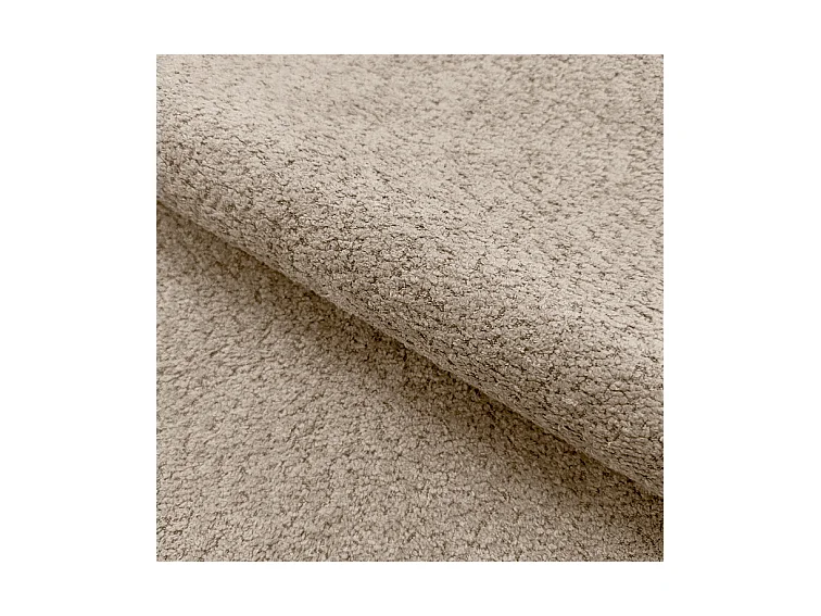 Emporius Cloud Lit rembourré 160x200 - Lit coffre avec rangement et sommier à lattes - Lit double 160x200 cm, tissu bouclé Beige (Anthology 3)