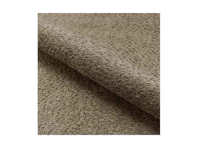 Emporius Cloud Lit rembourré 140x200 - Lit coffre avec rangement et sommier à lattes - Lit double 140x200 cm, tissu bouclé Brun (Anthology 5)