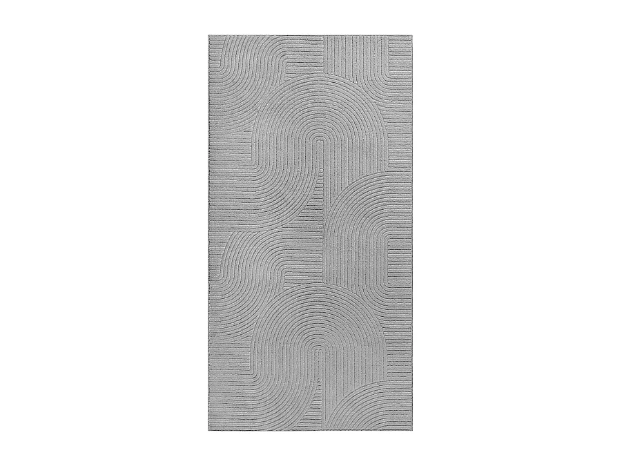 Tapis Rio salon antidérapant arc, Gris, 120 x 160 cm