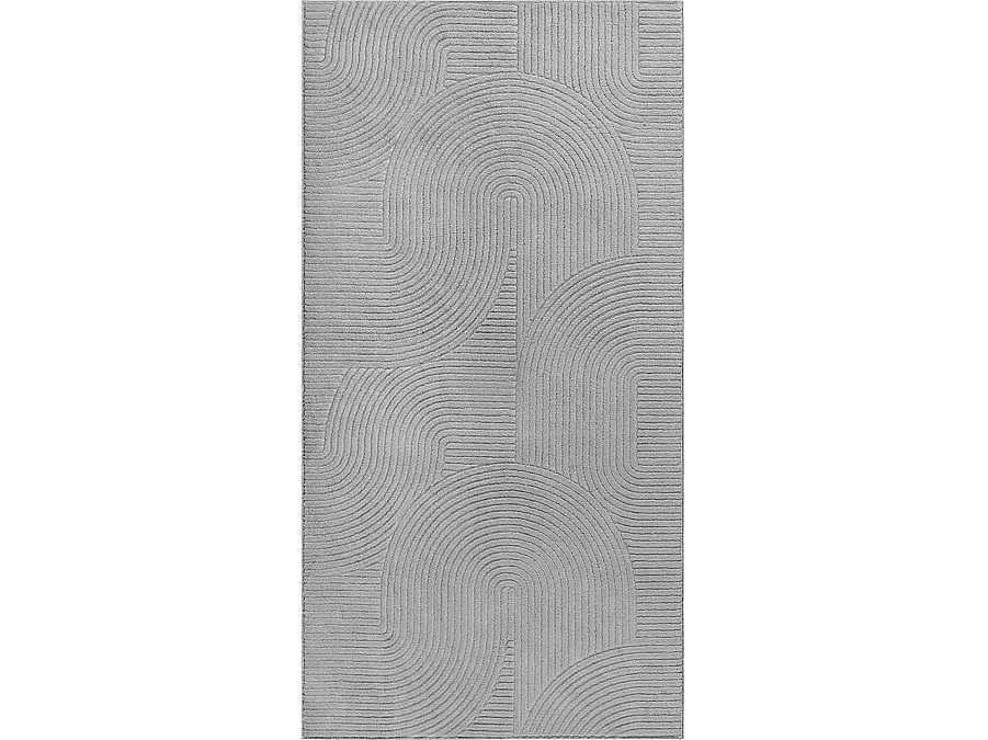 Tapis Rio salon antidérapant arc, Gris, 160 x 220 cm